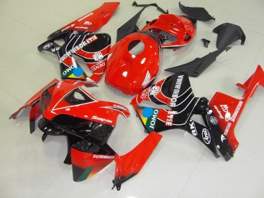 Carenagem Moto Honda CBR 600RR 2005-2006 - Vermelho Preto Jomo