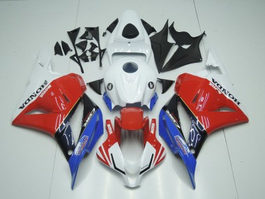 Carenagem Moto Honda CBR 600RR 2009-2012 - Branco Motul Vermelho Azul