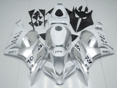 Carenagem Moto Honda CBR 600RR 2009-2012 - Branco Prata Repsol