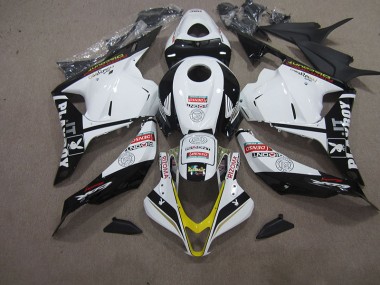 Carenagem Moto Honda CBR 600RR 2009-2012 - Branco Preto DENSO RIZOMA