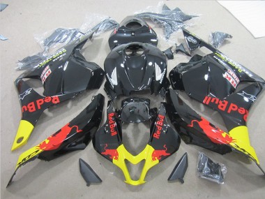 Carenagem Moto Honda CBR 600RR 2009-2012 - Preto Amarelo Red Bull