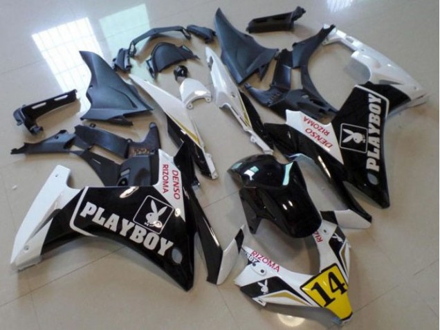 Carenagem Moto Honda NSR 250 MC28 P4 1994-1996 - Preto Playboy 14 Carenagem Moto Honda NSR 250 MC28 P4 1994-1996 - Preto Playboy 14