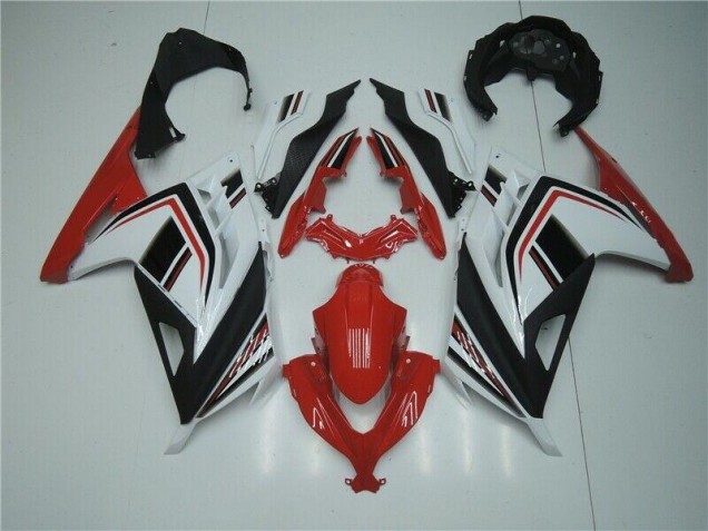 Carenagem Moto Kawasaki EX300 2013-2016 - Vermelho Branco Preto Carenagem Moto Kawasaki EX300 2013-2016 - Vermelho Branco Preto