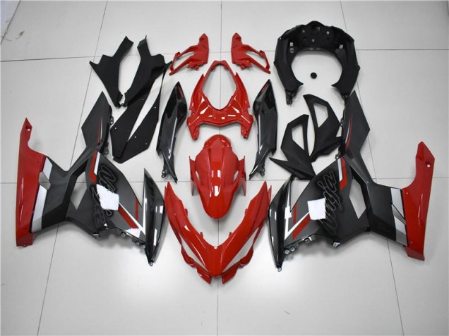 Carenagem Moto Kawasaki EX650 2006-2008 - Vermelho Preto Carenagem Moto Kawasaki EX650 2006-2008 - Vermelho Preto