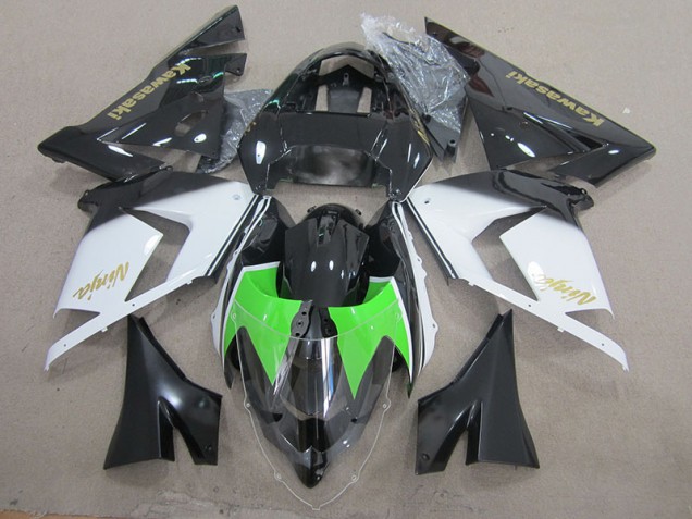 Carenagem Moto Kawasaki ZX10R 2003-2005 - Preto Branco Ouro Ninja Carenagem Moto Kawasaki ZX10R 2003-2005 - Preto Branco Ouro Ninja