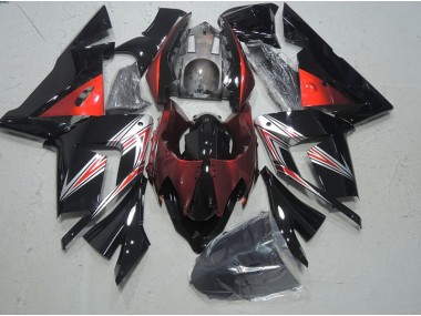 Carenagem Moto Kawasaki ZX10R 2003-2005 - Preto Vermelho