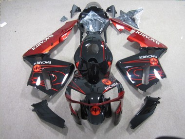 Carenagem Moto Kawasaki ZX10R 2003-2005 - Preto Vermelho Racardi
