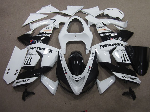 Carenagem Moto Kawasaki ZX10R 2006-2007 - Branco Touch4 Monster Carenagem Moto Kawasaki ZX10R 2006-2007 - Branco Touch4 Monster
