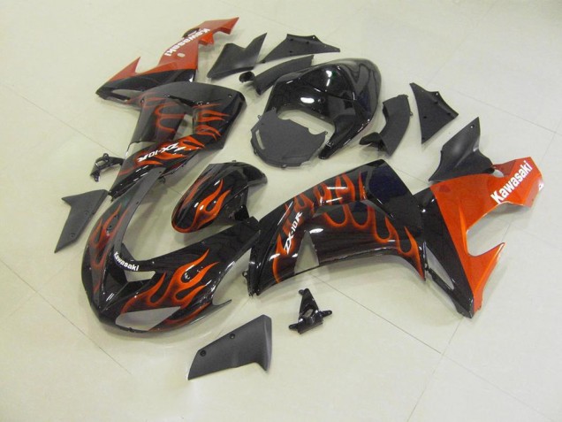 Carenagem Moto Kawasaki ZX10R 2006-2007 - Laranja Chama Carenagem Moto Kawasaki ZX10R 2006-2007 - Laranja Chama