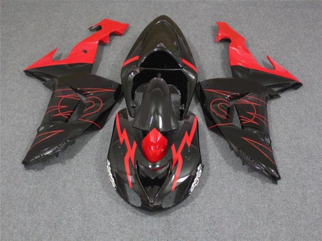 Carenagem Moto Kawasaki ZX10R 2006-2007 - Preto Vermelho Carenagem Moto Kawasaki ZX10R 2006-2007 - Preto Vermelho