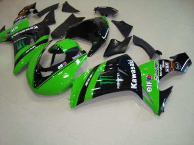 Carenagem Moto Kawasaki ZX10R 2006-2007 - Verde Monster Corrida