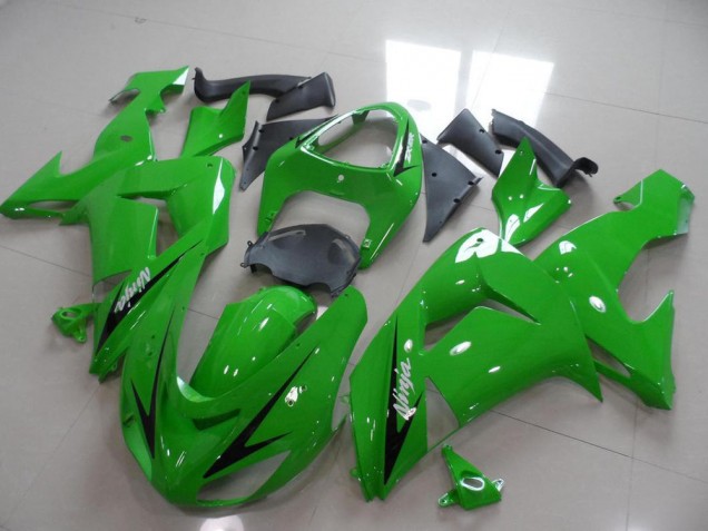 Carenagem Moto Kawasaki ZX10R 2006-2007 - Verde Preto Arrow