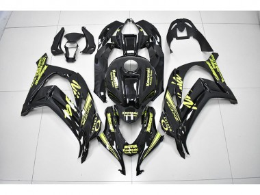 Carenagem Moto Kawasaki ZX10R 2016-2019 - Preto Amarelo Corrida Ninja