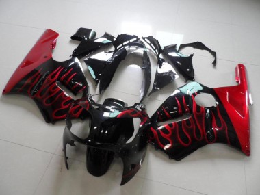 Carenagem Moto Kawasaki ZX12R 2000-2001 - Vermelho Chama