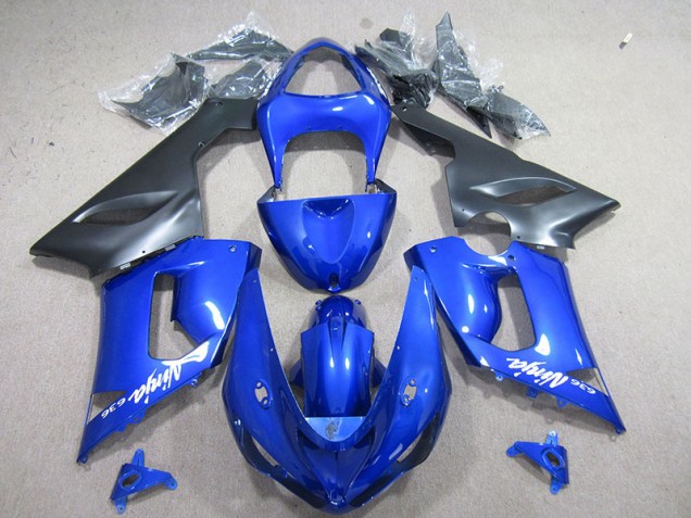 Carenagem Moto Kawasaki ZX6R 2005-2006 - Azul Branco Ninja 636 Carenagem Moto Kawasaki ZX6R 2005-2006 - Azul Branco Ninja 636