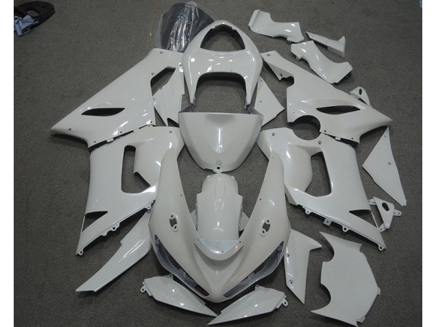 Carenagem Moto Kawasaki ZX6R 2005-2006 - Branco Carenagem Moto Kawasaki ZX6R 2005-2006 - Branco