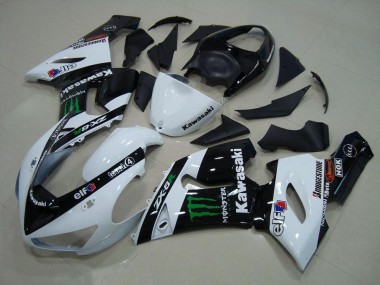 Carenagem Moto Kawasaki ZX6R 2005-2006 - Branco Monster