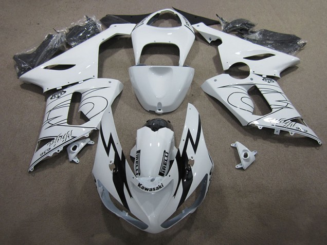 Carenagem Moto Kawasaki ZX6R 2005-2006 - Branco Ninja 636 Carenagem Moto Kawasaki ZX6R 2005-2006 - Branco Ninja 636