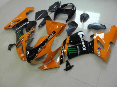 Carenagem Moto Kawasaki ZX6R 2005-2006 - Laranja Monster