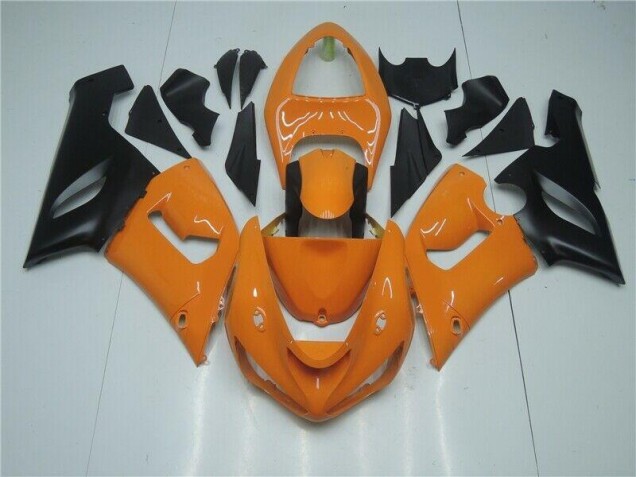 Carenagem Moto Kawasaki ZX6R 2005-2006 - Laranja Preto Carenagem Moto Kawasaki ZX6R 2005-2006 - Laranja Preto