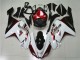 Carenagem Moto Kawasaki ZX6R 2007-2008 - Branco Preto Vermelho Carenagem Moto Kawasaki ZX6R 2007-2008 - Branco Preto Vermelho