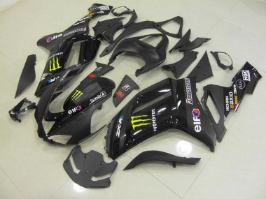 Carenagem Moto Kawasaki ZX6R 2007-2008 - Preto Monster