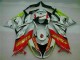 Carenagem Moto Kawasaki ZX6R 2009-2012 - Branco Vermelho H. Energy