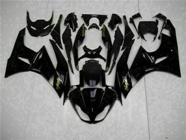 Carenagem Moto Kawasaki ZX6R 2009-2012 - Preto Ouro Ninja
