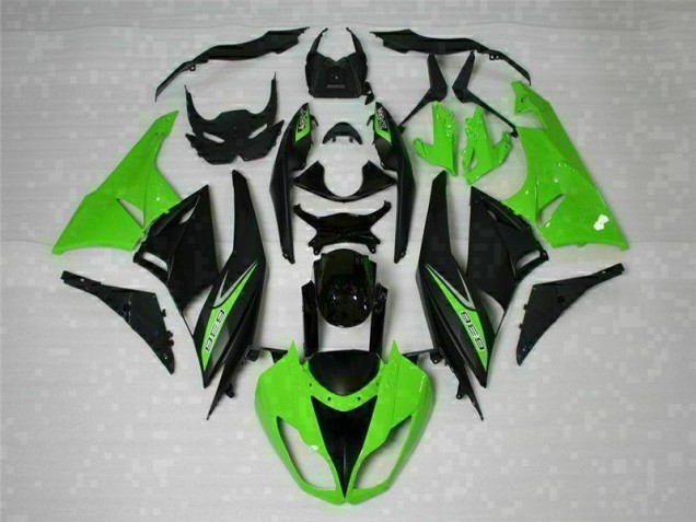Carenagem Moto Kawasaki ZX6R 2009-2012 - Preto Verde 636 Carenagem Moto Kawasaki ZX6R 2009-2012 - Preto Verde 636