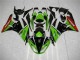 Carenagem Moto Kawasaki ZX6R 2009-2012 - Verde Preto Vermelho