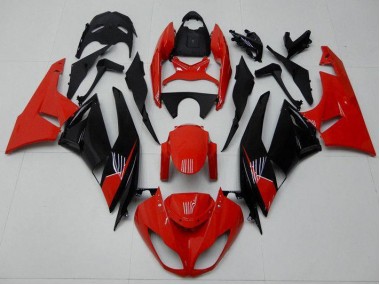 Carenagem Moto Kawasaki ZX6R 2009-2012 - Vermelho Preto