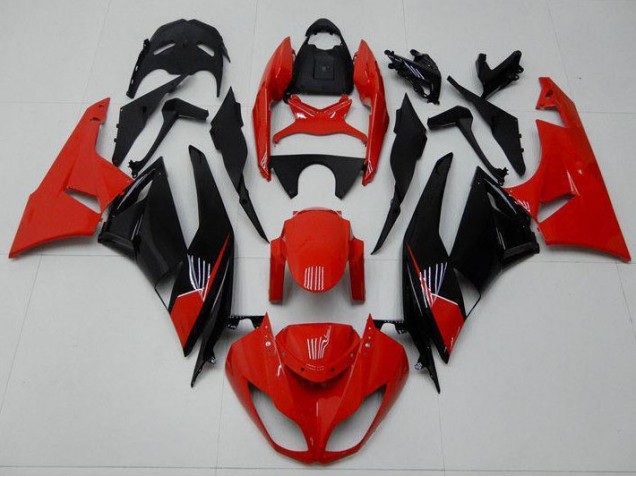 Carenagem Moto Kawasaki ZX6R 2009-2012 - Vermelho Preto