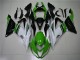 Carenagem Moto Kawasaki ZX6R 2013-2018 - Verde Branco Preto