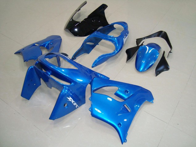 Carenagem Moto Kawasaki ZX9R 1998-1999 - Azul Preto
