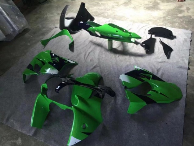 Carenagem Moto Kawasaki ZX9R 2000-2001 - Verde Preto Fosco Tinta Azul