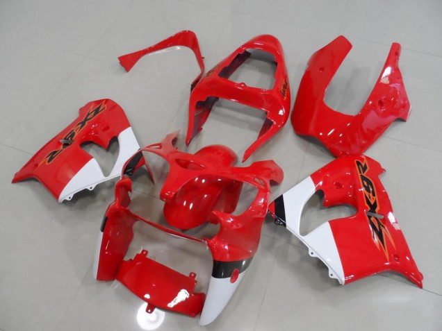 Carenagem Moto Kawasaki ZX9R 2000-2001 - Vermelho & Branco Carenagem Moto Kawasaki ZX9R 2000-2001 - Vermelho & Branco