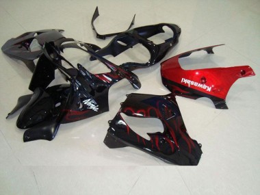 Carenagem Moto Kawasaki ZX9R 2000-2001 - Vermelho Chama