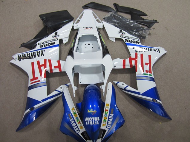 Carenagem Moto & Plástico Moto Yamaha R1 2004-2006 - Azul Branco Motul Fiat Carenagem Moto & Plástico Moto Yamaha R1 2004-2006 - Azul Branco Motul Fiat