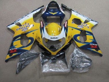 Carenagem Moto Suzuki GSXR 1000 K1 2000-2002 - Amarelo Azul Corona Extra