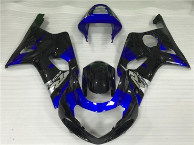 Carenagem Moto Suzuki GSXR 1000 K1 2000-2002 - Azul Preto