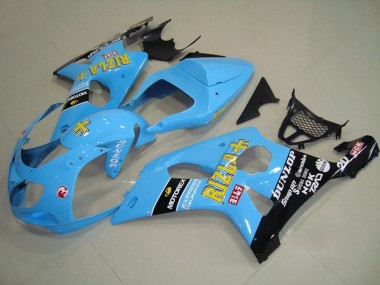 Carenagem Moto Suzuki GSXR 1000 K1 2000-2002 - Azul Preto