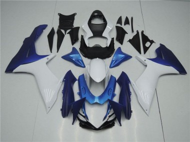 Carenagem Moto Suzuki GSXR 1000 K1 2000-2002 - Branco Azul