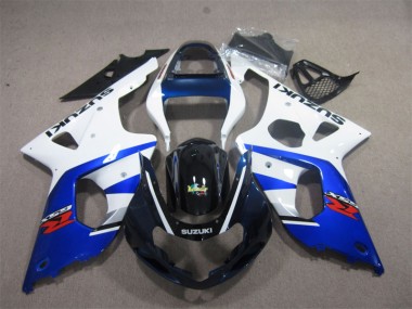 Carenagem Moto Suzuki GSXR 1000 K1 2000-2002 - Branco Azul