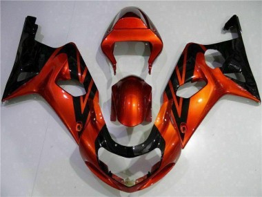 Carenagem Moto Suzuki GSXR 1000 K1 2000-2002 - Laranja Preto