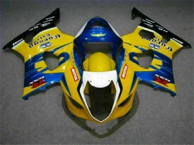 Carenagem Moto Suzuki GSXR 1000 K3 2003-2004 - Amarelo Azul
