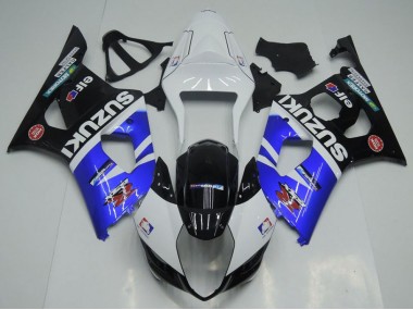 Carenagem Moto Suzuki GSXR 1000 K3 2003-2004 - Azul Branco & Preto