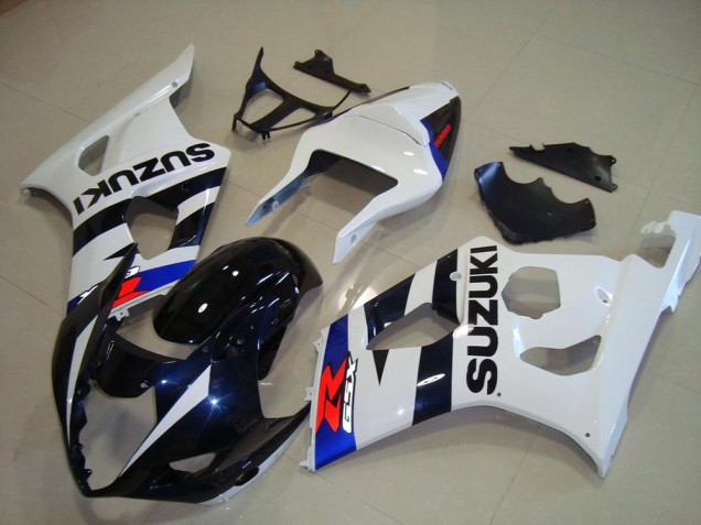 Carenagem Moto Suzuki GSXR 1000 K3 2003-2004 - Azul Escuro Branco