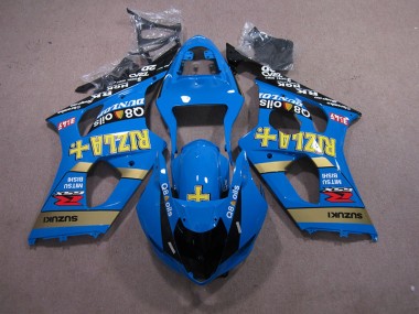 Carenagem Moto Suzuki GSXR 1000 K3 2003-2004 - Azul Rizla Q8 Oils