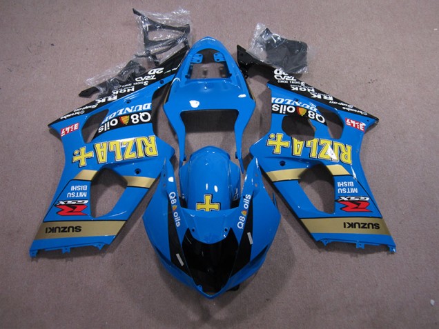 Carenagem Moto Suzuki GSXR 1000 K3 2003-2004 - Azul Rizla Q8 Oils Carenagem Moto Suzuki GSXR 1000 K3 2003-2004 - Azul Rizla Q8 Oils