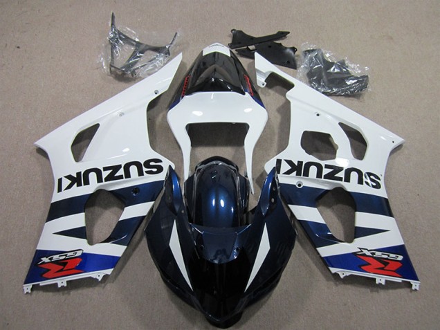 Carenagem Moto Suzuki GSXR 1000 K3 2003-2004 - Branco Azul Preto Decalque Carenagem Moto Suzuki GSXR 1000 K3 2003-2004 - Branco Azul Preto Decalque